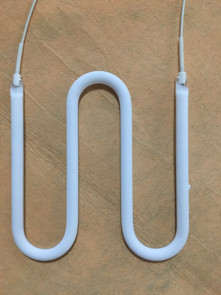 Lámpara de calefacción de carbono infrarroja de cuarzo de 1000w para máquina de laminado