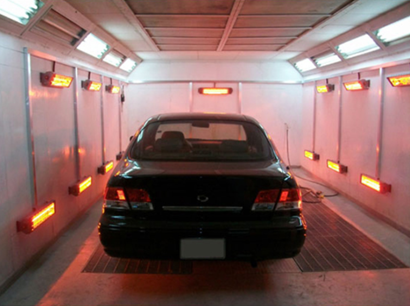 Brake pad resin curing lamp