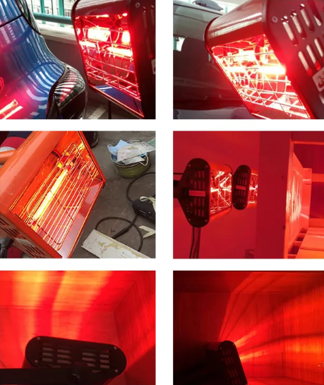Short wave IR for brake pad curing
